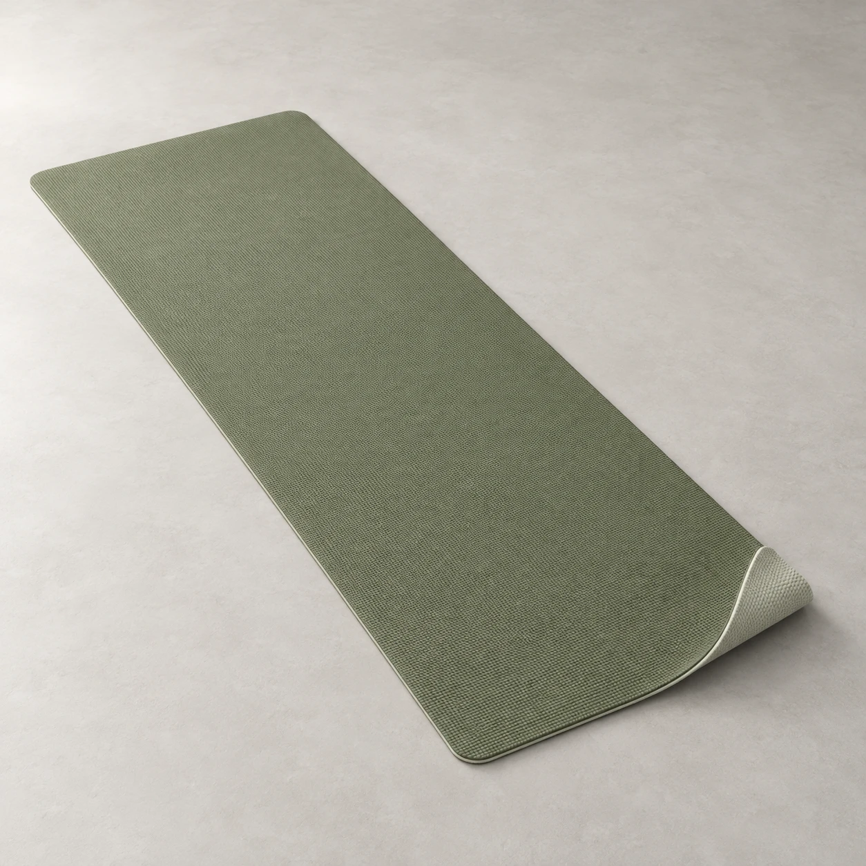 Studio Olive yoga mat, Olive, 6 mm
